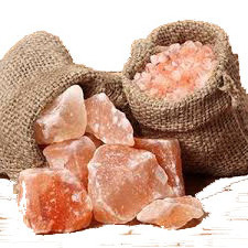 Himalayan Rock Salt Stone in All Colors Refined and Raw Packaged in Bottle Box Dark Pink Light Pink by Sian Enterprises