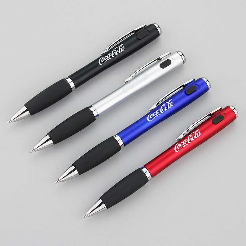 Customized Led Light Ballpoint Pen Refill with Lighter Promotional Wholesale Laser Light Up Ball Pens