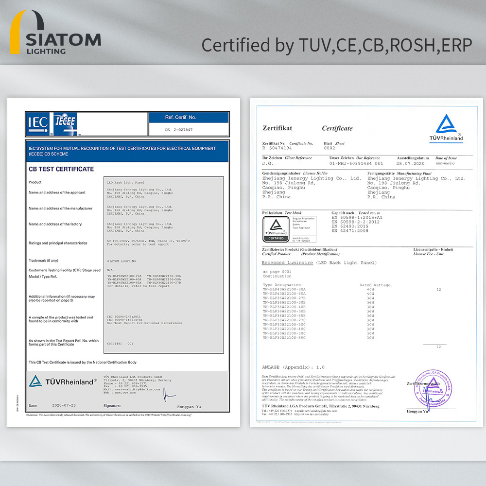 Led Panel Led 600*600mm 40W LED Panel Flicker Free With EMC Driver TUV Approved