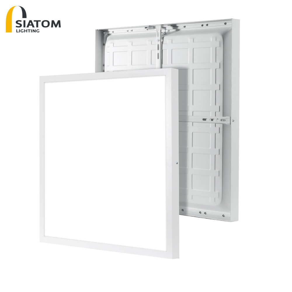 2X2 1X4 40W Square Aluminum Frame Flat Led Panel Light Surface Mounted For Office Lighting