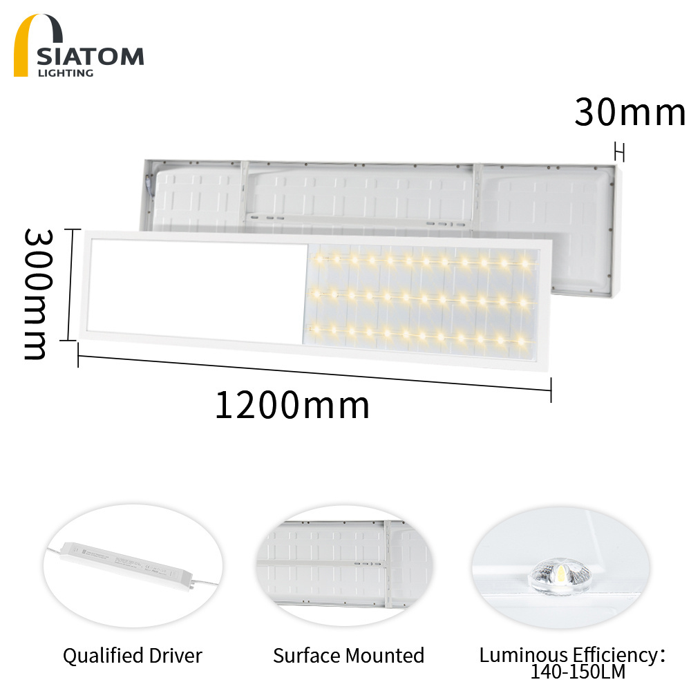 High Quality 1x4 Led Flat Panel Light 40w Surface Mounted Indoor Ceiling Lights