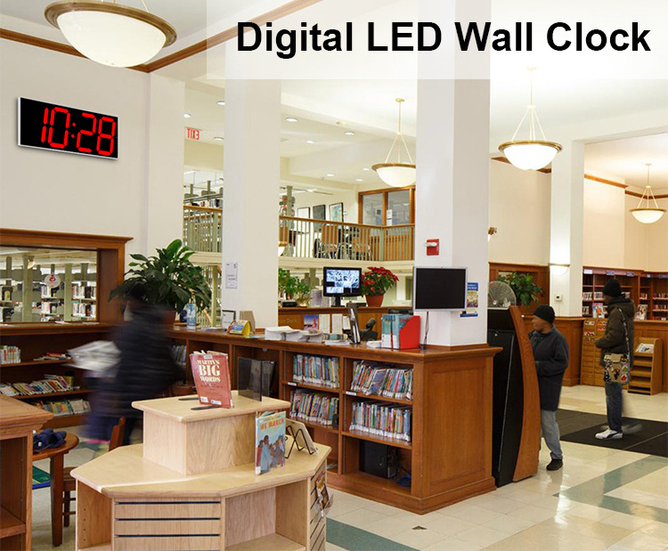 Digital Smart Jumbo Wall Clock With WIFI