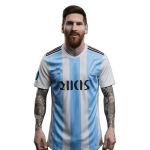 Argentina Uniform Soccer jersey 2022 3 star high quality Soccer Wear Messi Football Shirt for kids and men