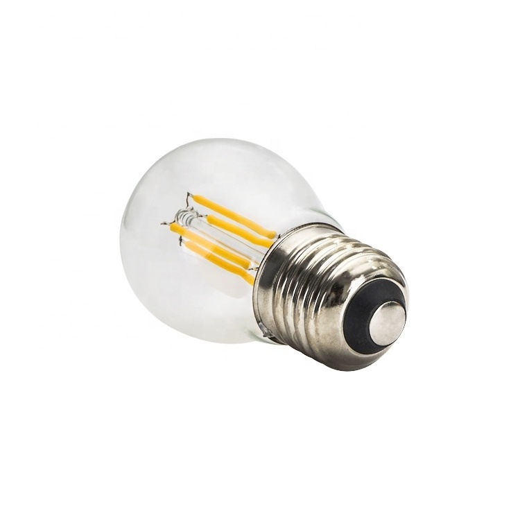 New Led filament bulb 4W Base E27 IP44 G45 LED Bulb