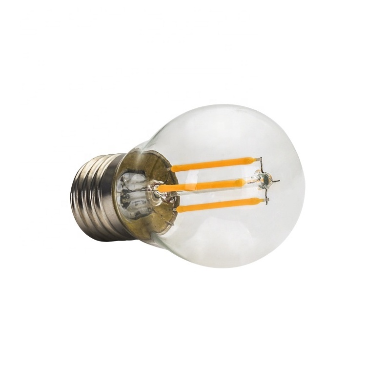 New Led filament bulb 4W Base E27 IP44 G45 LED Bulb