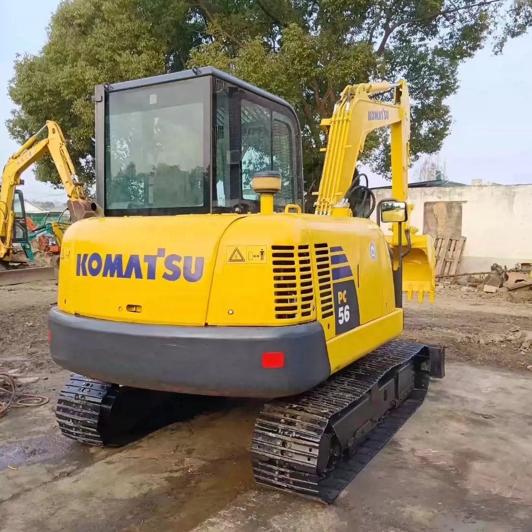 Used Komatsu PC56 mini crawler excavator for sale Used excavator 5 5.5 5.6 7 tons for sale at a low price