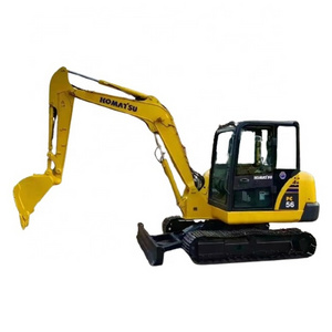 Used Komatsu PC56 mini crawler excavator for sale Used excavator 5 5.5 5.6 7 tons for sale at a low price