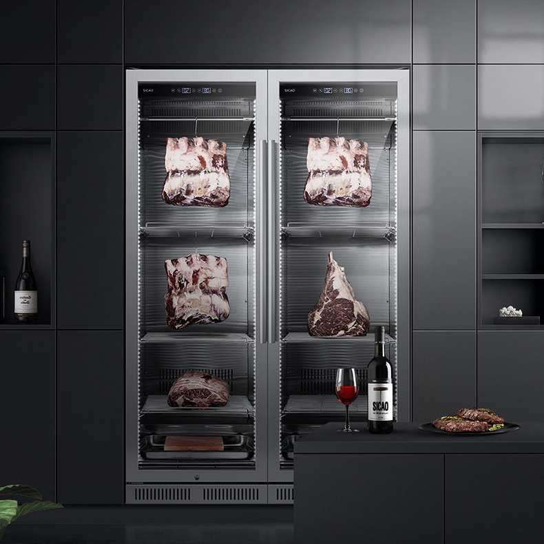 Commercial high quality dry ager cabinet beef dry ager steak locker pro meat aging fridge meat curing dry aging chamber