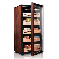 Hot Picks Vintage Cigar Cooler Spanish Cedar Lounge Furniture Humidor Electronic Cigar Display Cabinet Cigar fridge