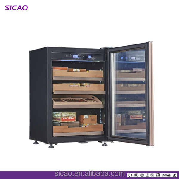 Hold 700-1000 cigars/ SICAO hot selling Cigar Cooler with constant humidity control and temperature function humidor