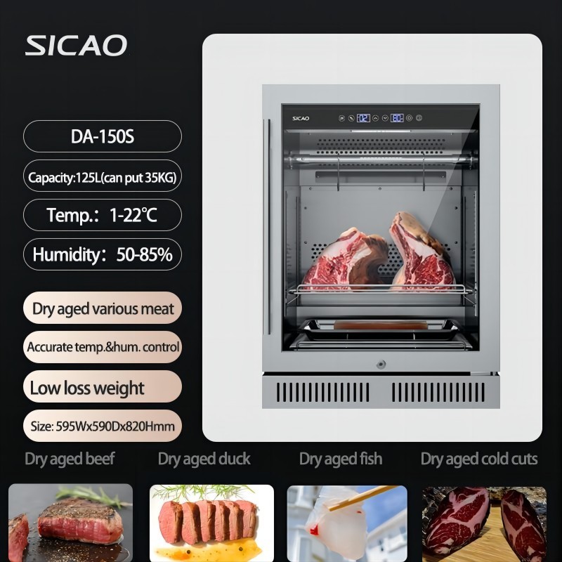 Meat Age Machine Small Steak Fridge DA150S Home Cabinet Dry Aging Refrigerator