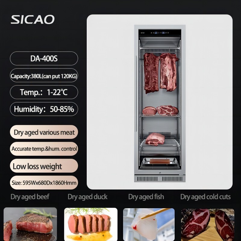 Large Dry Age Steak Beef Meat Sausage Ham Aging Machine Dry-Aged Refrigerator Showcase Cabinet Fridge For Restaurant