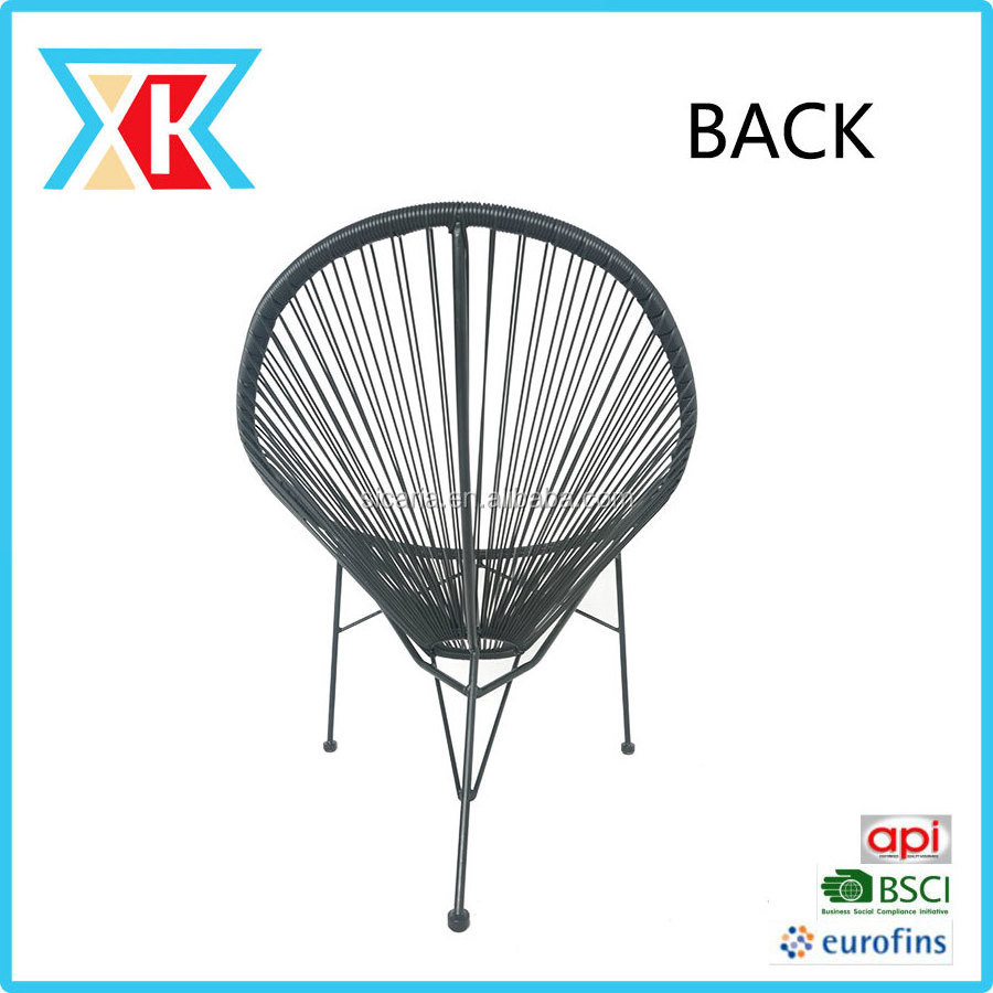 new style artificial rattan the Acapulco chair with egg shaped