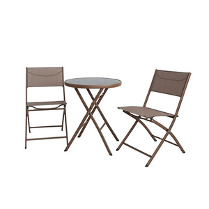 3pcs Simple Design Outdoor Folding Patio Bistro Set