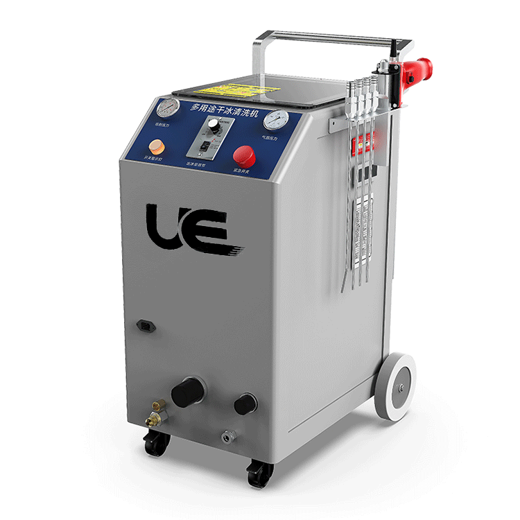 UE-G1 Clean vehicle engine carbon deposition Dry ice blasting machine cleaner  Multi-functional dry ice cleaning machine