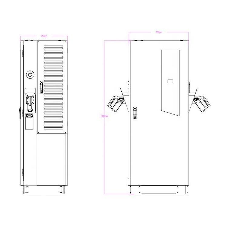 UE  EV Charging  60KW 80KW 120KW 160KW OCPP CCS 2 DC EV Charger Point Fast Electric Car EV Charging Stations