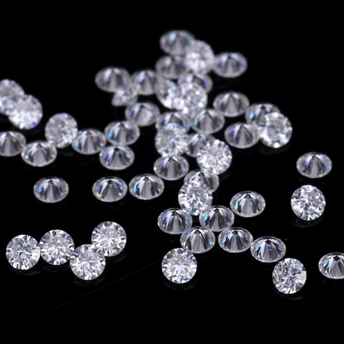 1.25-1.8Mm Melee Moissanite Price Per Carat DEF VVS Excellent Polished Lab Created Round Diamonds White Mini Moissanite