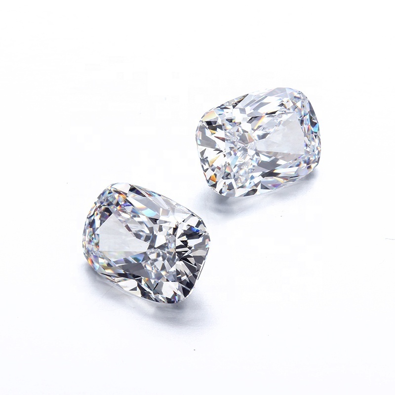 SICGEM wholesale price White DEF Crushed ice cut cushion shape moissanite for ring necklace pendant Loose Moissanite Stones