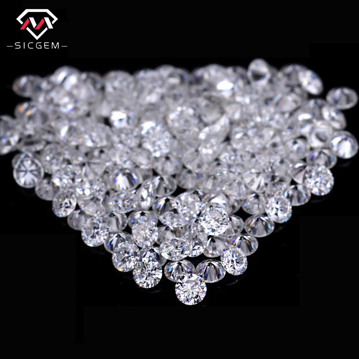 1.25-1.8Mm Melee Moissanite Price Per Carat DEF VVS Excellent Polished Lab Created Round Diamonds White Mini Moissanite