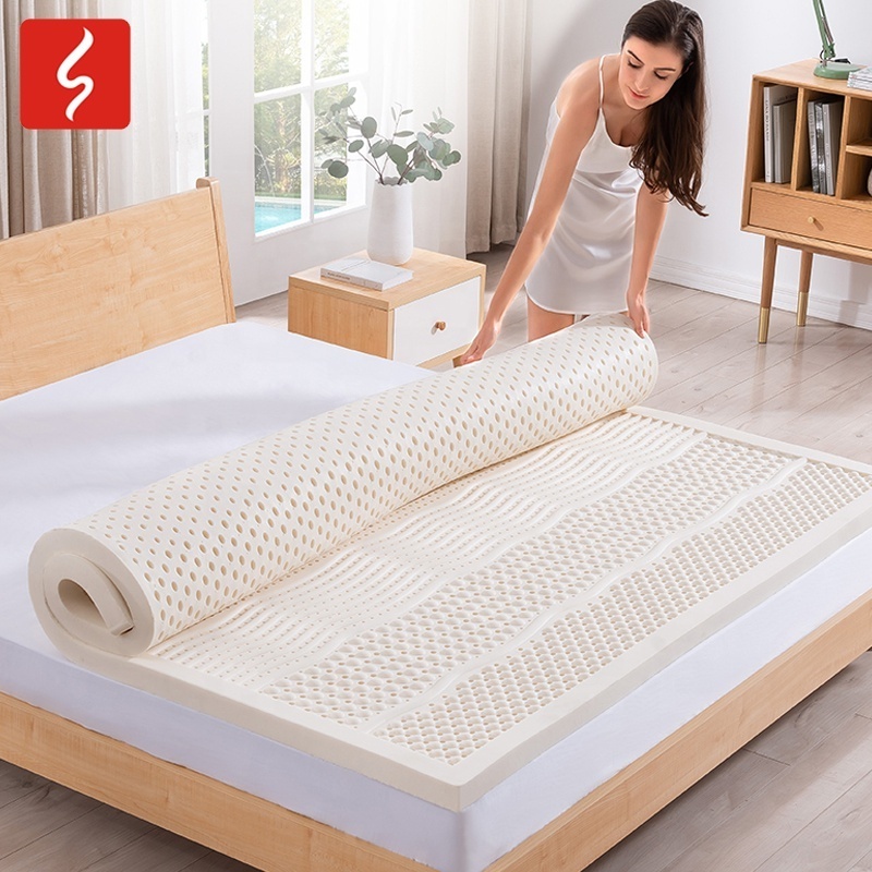 Modern Luxury Vacuum Compressed Packed King Queen Size Topper Latex Mattress Home Furniture Bedroom Furniture,latex Bedding 5CM