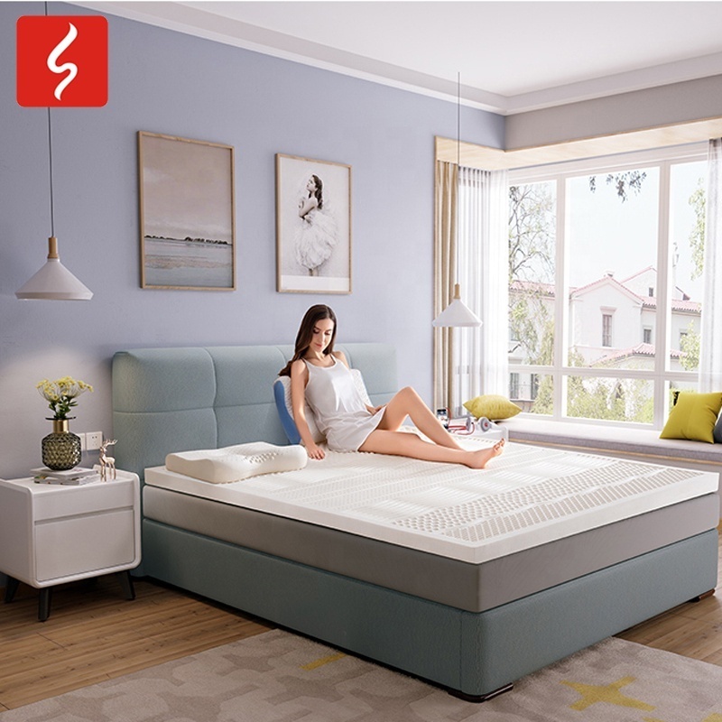 Modern Luxury Vacuum Compressed Packed King Queen Size Topper Latex Mattress Home Furniture Bedroom Furniture,latex Bedding 5CM