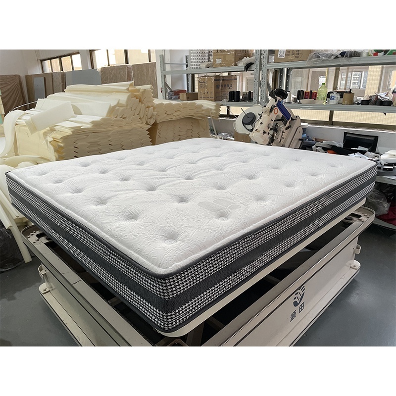 12 inch plush top Gel Memory Foam Customized firm Mattress King Koil Roll Up Box Spring Mattress