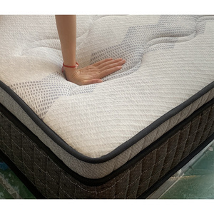 Pillow top wholesale hotel sleepwell vacuum compress custom king double spring coil mattress for bed in a box