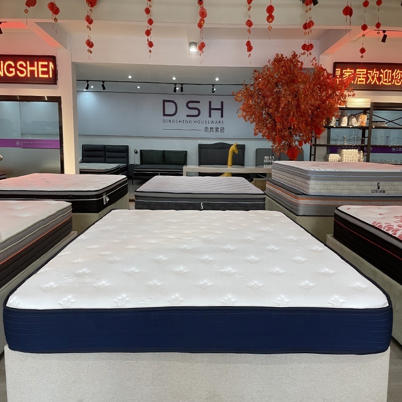 Compressed Mattress Colchon Cool Hybrid Full Size 14 Inch Orthopedic Pocket Spring Mattress