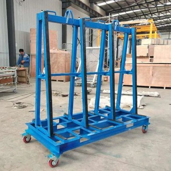 Hot Sale 59 inch A frame Glass Transport Racks Cart Dolly Heavy Duty Plywood Door Gypsum Board Drywall Sheet Cart