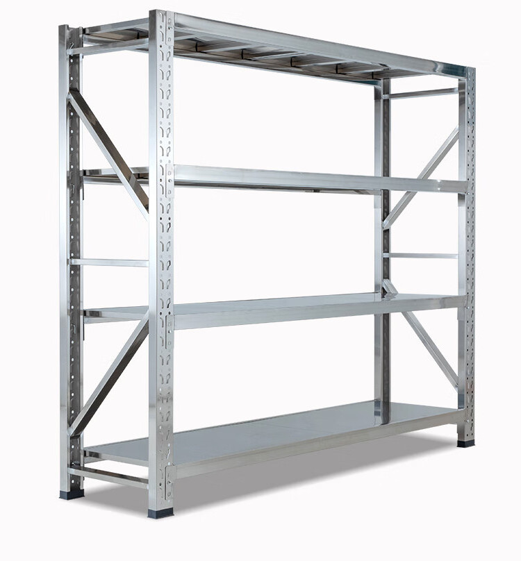 Heavy Duty Metal Storage Shelving Metal 304 adjustable Stainless Steel Boltless Stacking Storage Racks for Warehouse Display