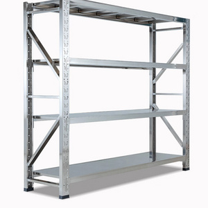 Heavy Duty Metal Storage Shelving Metal 304 adjustable Stainless Steel Boltless Stacking Storage Racks for Warehouse Display