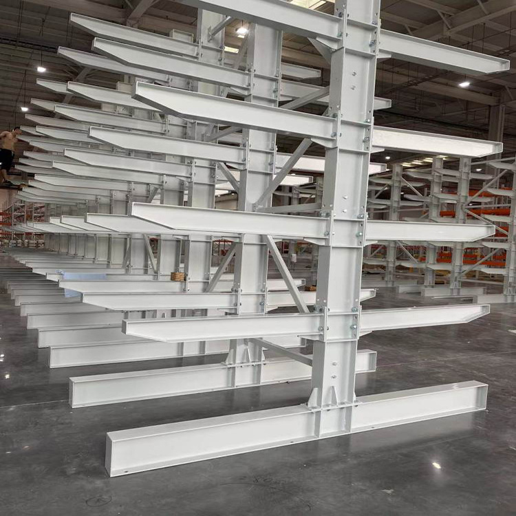 Factory PVC Pipe Timber Rack Heavy Duty Cantilever Shelf Pallet Racking System Selective Steel Warehouse Tube Shelves