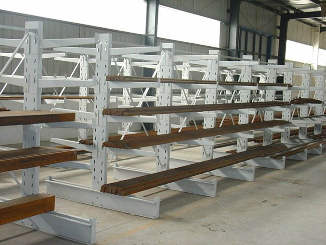 Factory PVC Pipe Timber Rack Heavy Duty Cantilever Shelf Pallet Racking System Selective Steel Warehouse Tube Shelves