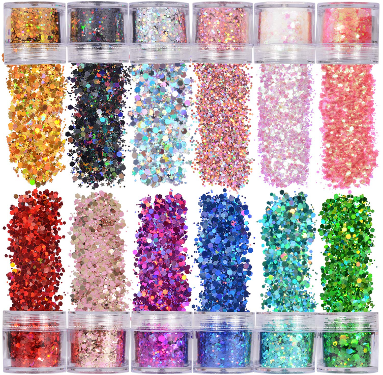 Holographic glitter Polyester decorations Glitter chunky Glitter for crafts