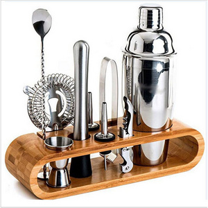 Factory Price 500/ 750ml Bar Tools Set Hot Sale Stainless Steel Cocktail Shaker