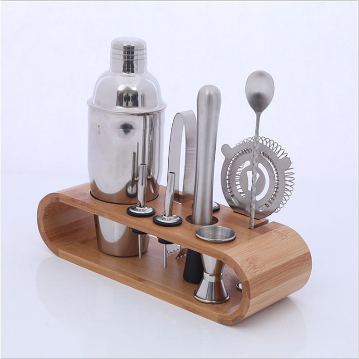 Factory Price 500/ 750ml Bar Tools Set Hot Sale Stainless Steel Cocktail Shaker