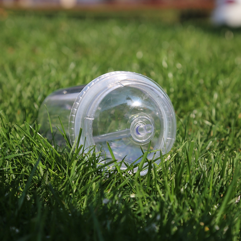 20oz Acrylic Plastic Tumbler with Dome Lid and Straw BPA free Plastic Cup