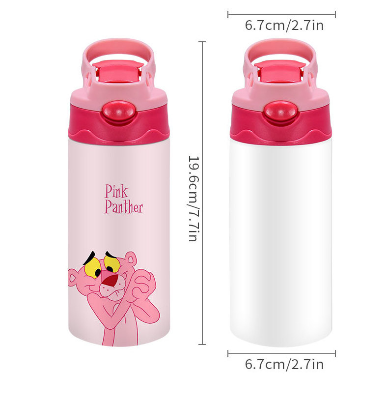 AGH USA Warehouses 12oz 20 oz Eco-friendly Stainless Steel Straight White Baby Kids Sublimation Blanks Tumbler Water Bottle