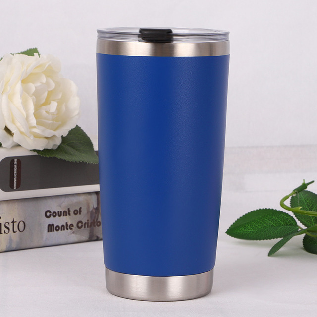 Wholesale 20oz Stainless Steel  with Lid and Straw Vacuum Insulated Double Wall Coffee Tumbler Powder Coated