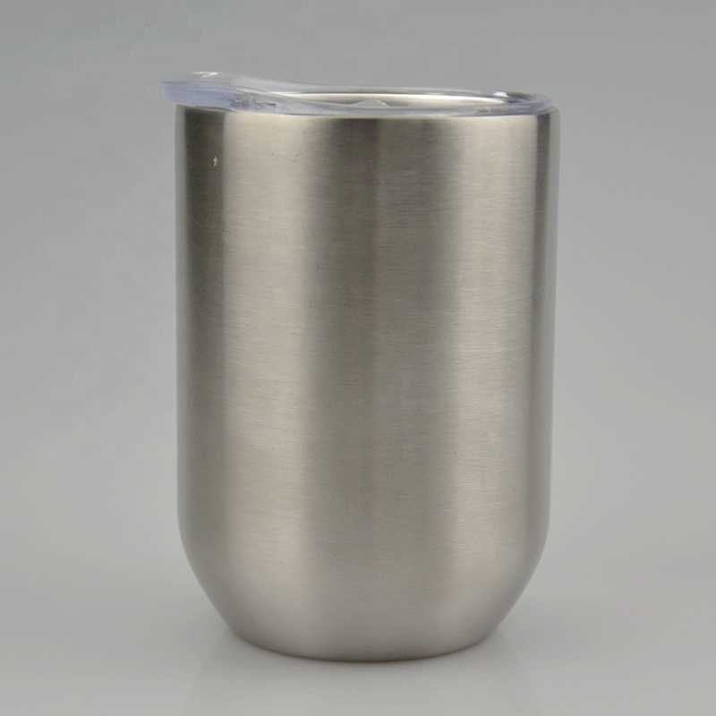 12oz Wine Tumbler Wholesale Water Bottles Stainless Steel Vacuum Insulated Sublimation Blanks Straight Tumbler Cups In Bulk