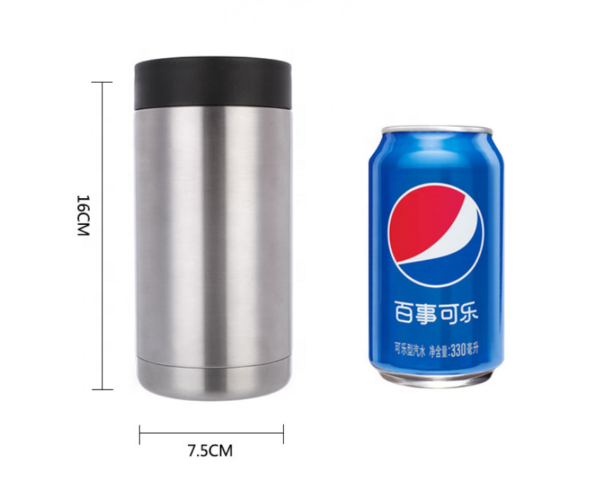 12oz Soda Cans Stainless Steel Double Walled Insulated Cooler Tumblers Stainless Steel 12oz Cola Can Cooler