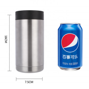 12oz Soda Cans Stainless Steel Double Walled Insulated Cooler Tumblers Stainless Steel 12oz Cola Can Cooler