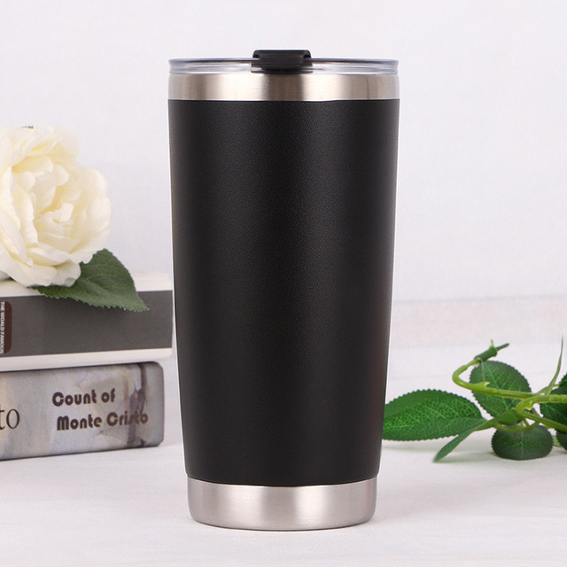 Wholesale 20oz Stainless Steel  with Lid and Straw Vacuum Insulated Double Wall Coffee Tumbler Powder Coated