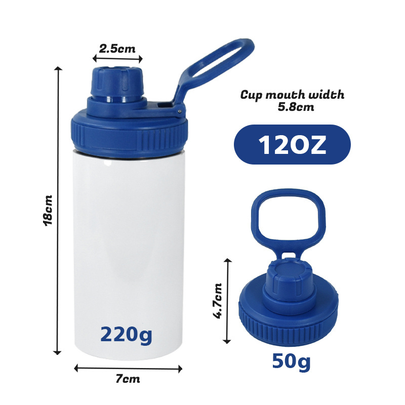 NEW Custom Wholesale Kids Water bottles 12oz Double Wall Stainless Steel sublimation kids water bottle thermal vacuum mini flask