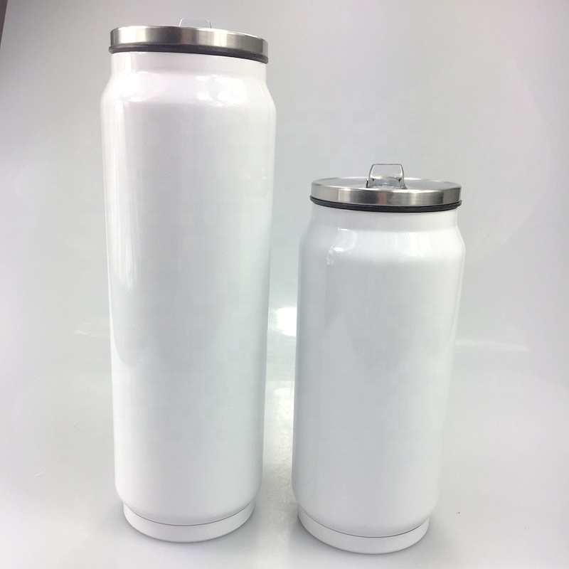 USA warehouse DIY Sublimation Blank Custom  stainless steel 12oz 350ml cola can