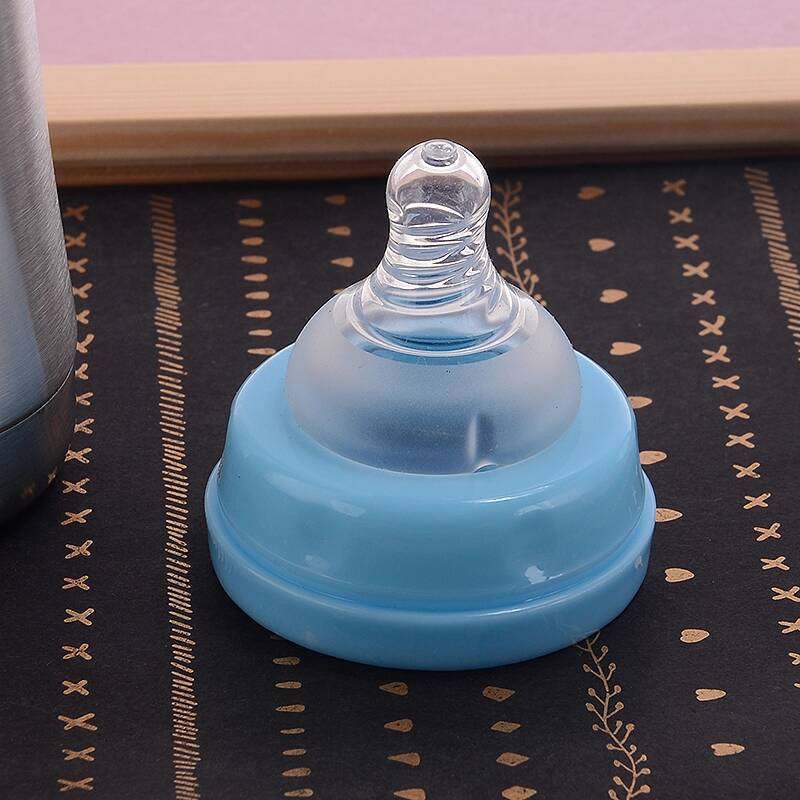 BPA FREE 8oz stainless steel kids water bottles baby bottle with silicone nipple baby feeding milk bottle with handle