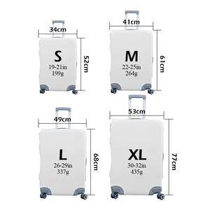 Sublimation Luggage blanks Protective Cover Luggage Cover Blank Custom Suitcase Cover Polyester Luggage