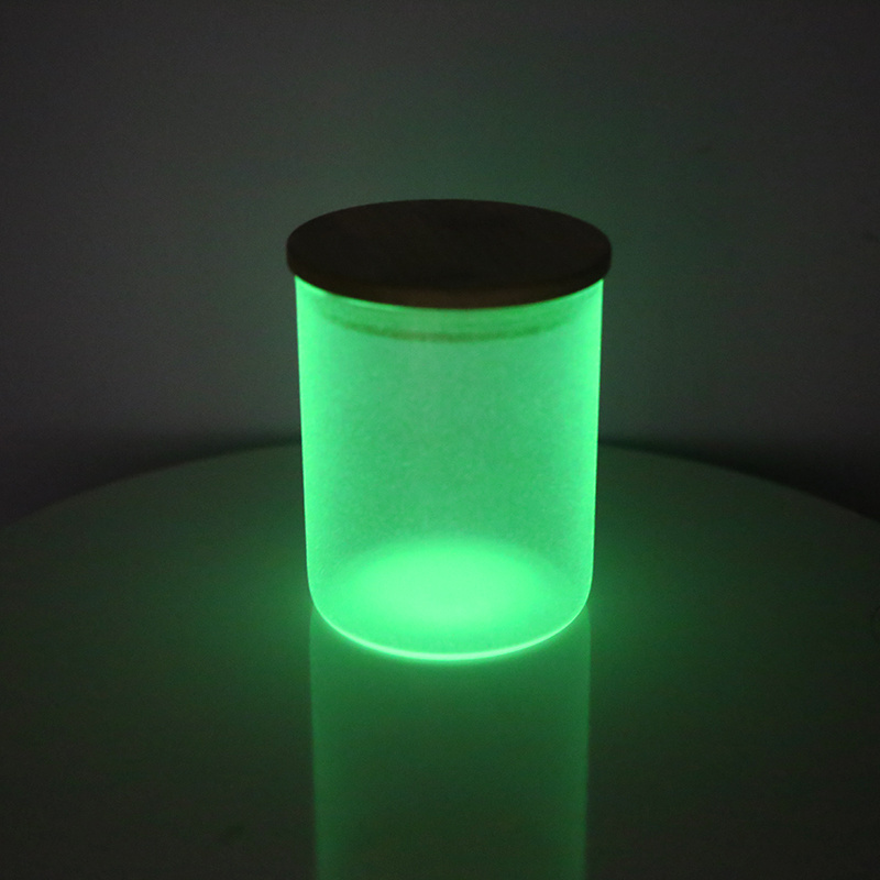 New design glow in the dark 10OZ candle jar holder sublimation DIY with lid for Halloween's Private Label Customization DIY