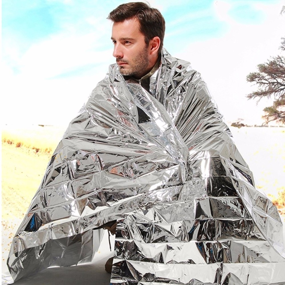 Emergency Thermal Blankets Outdoor Survival Equipment Emergency Mylar Thermal Blankets For First Aid Kits