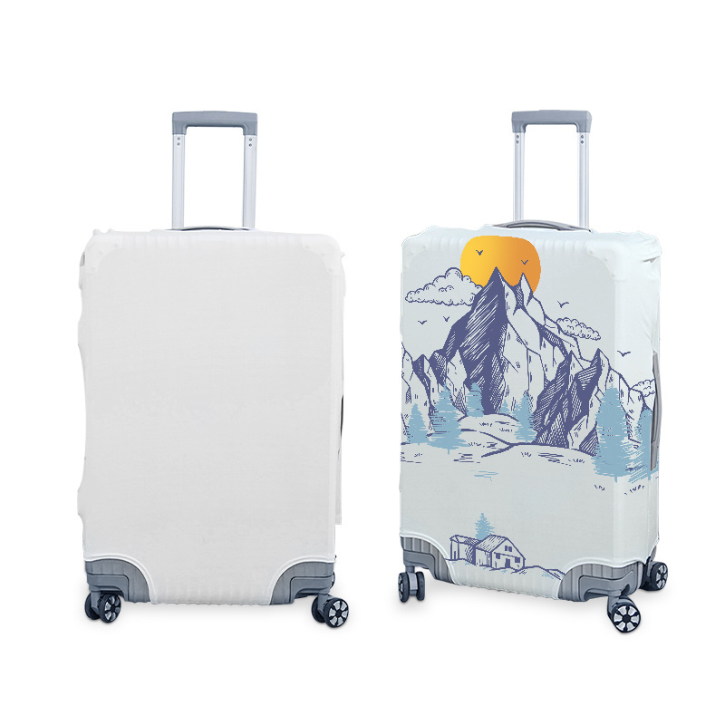 Sublimation Luggage blanks Protective Cover Luggage Cover Blank Custom Suitcase Cover Polyester Luggage